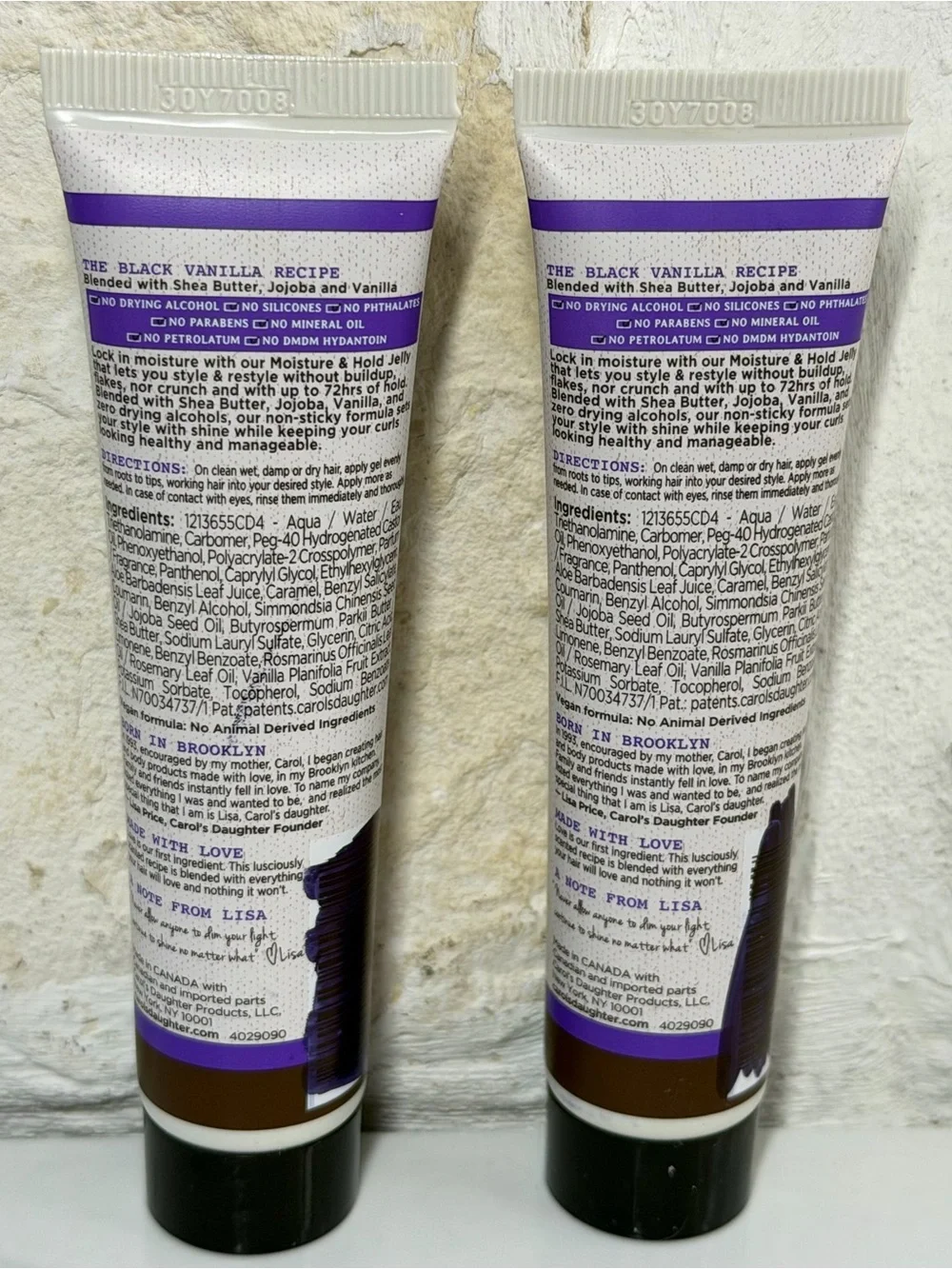 CAROL’S DAUGHTER BLACK VANILLA MOISTURE & HOLD JELLY BUNDLE